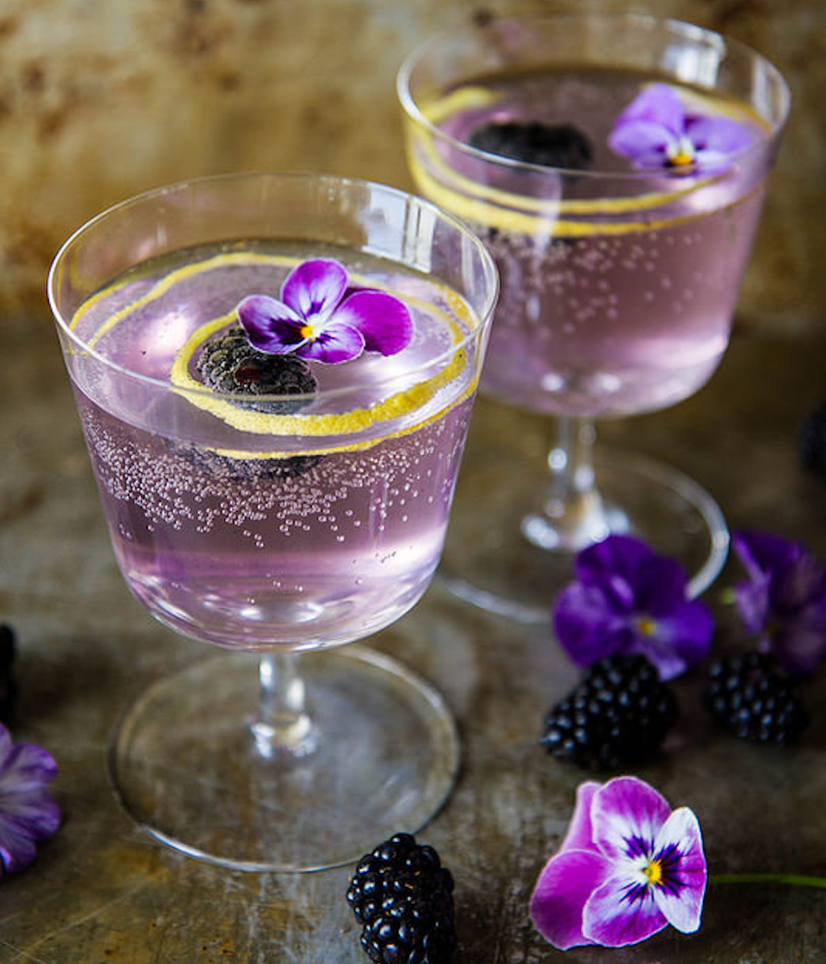 Blackberry Thyme French 75