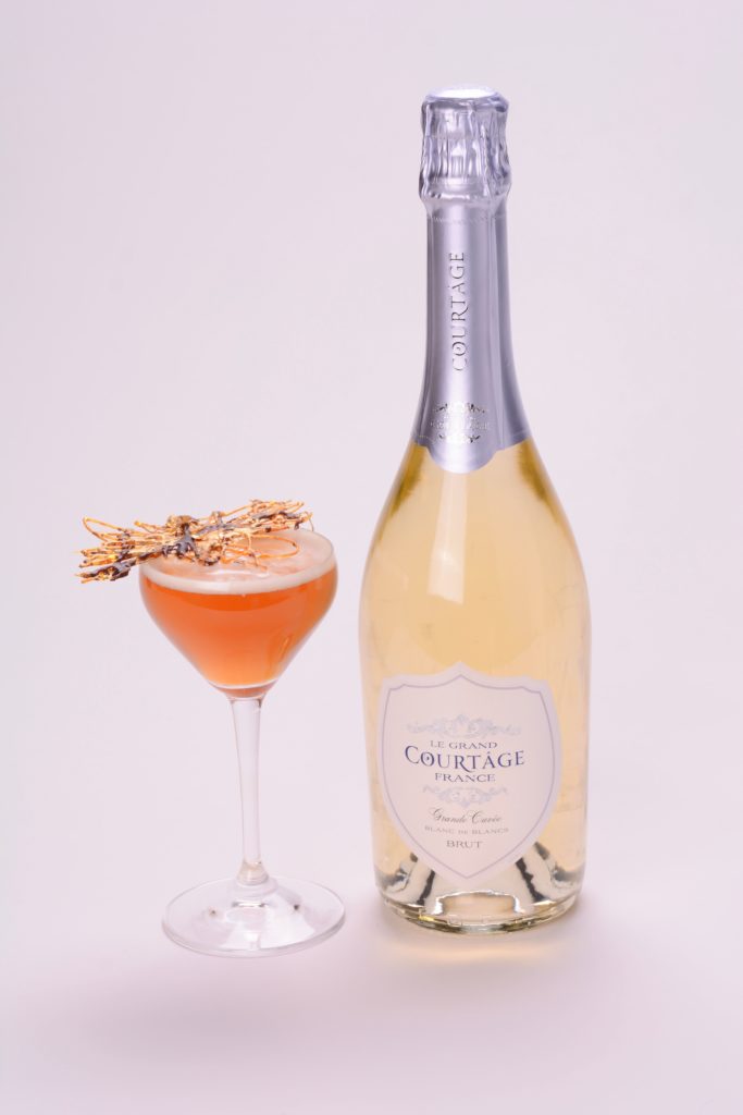 Sparkling wine champagne cocktail recipe orange dessert